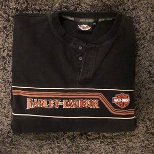 Authentic Harley Davidson long sleeved shirt
